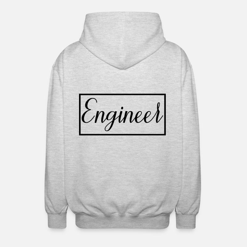 Engineer Proud Graduated Engineering Student - Unisex Hooded Jacket - light heather grey