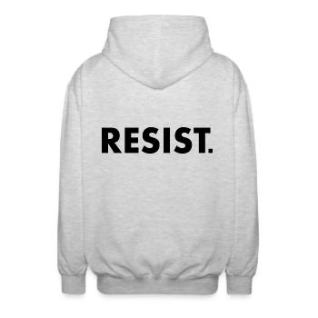 Resist - Veste à capuche unisexe - gris clair chiné - Dos - AI Model Male 185 light (185cm)
