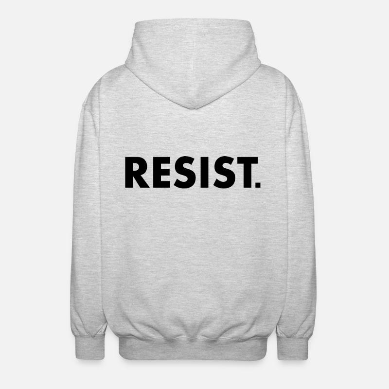 Resist - Unisex Hooded Jacket - light heather grey