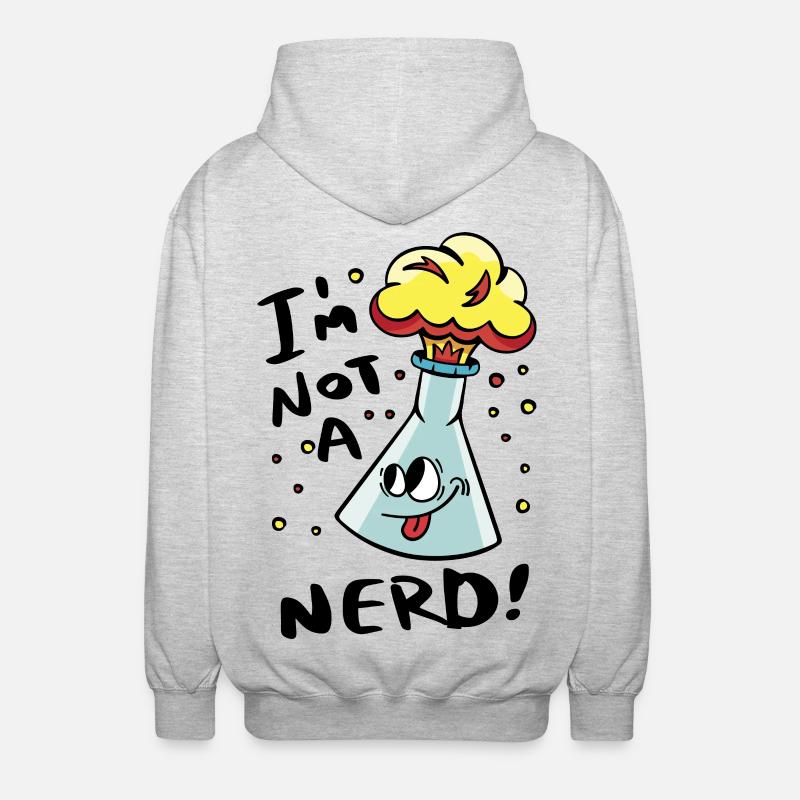 I'm not a nerd - Unisex Hooded Jacket - light heather grey