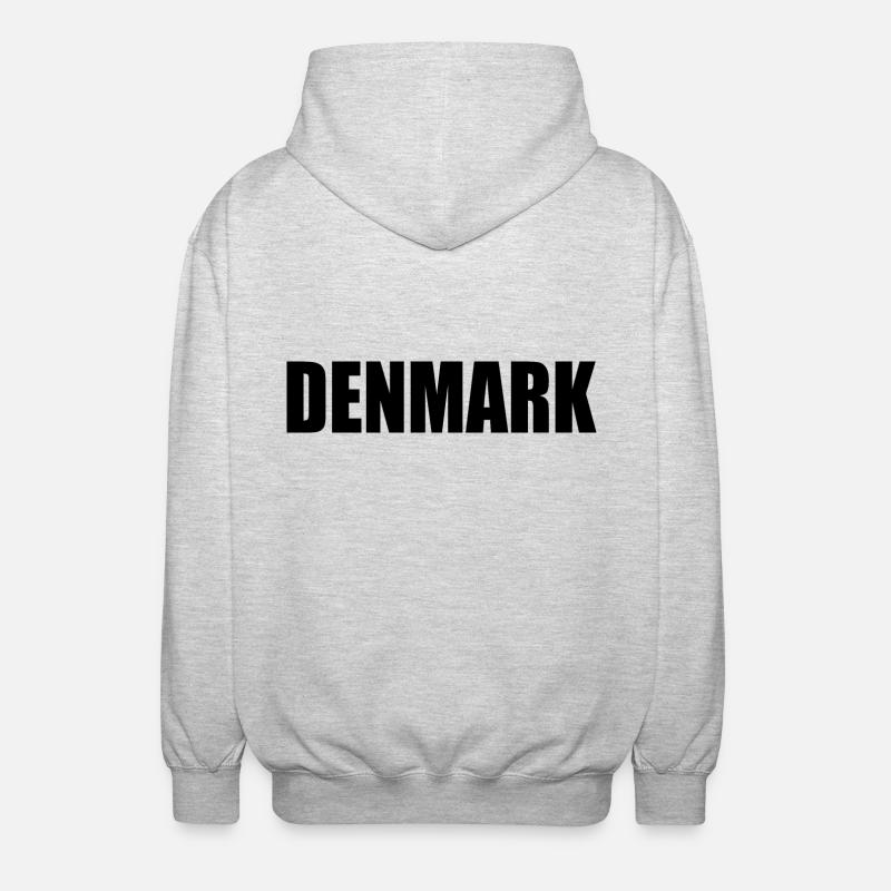 Denmark - Unisex Hooded Jacket - light heather grey