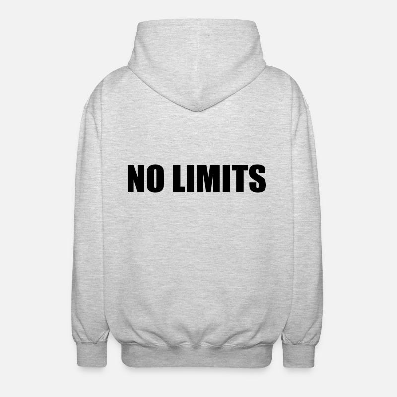No limits - Veste à capuche unisexe - gris clair chiné
