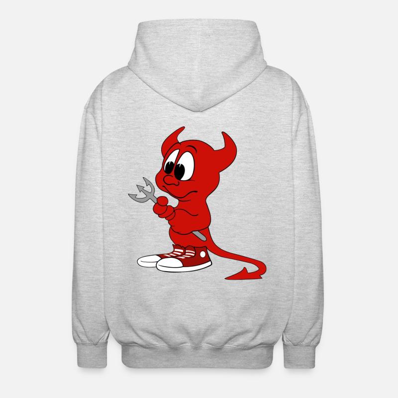 devil - Veste à capuche unisexe - gris clair chiné