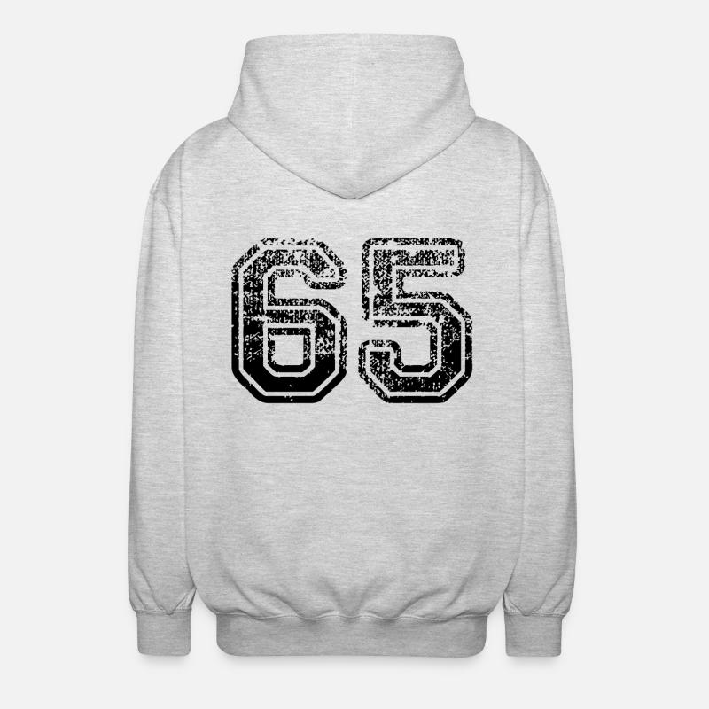 65 - Veste à capuche unisexe - gris clair chiné
