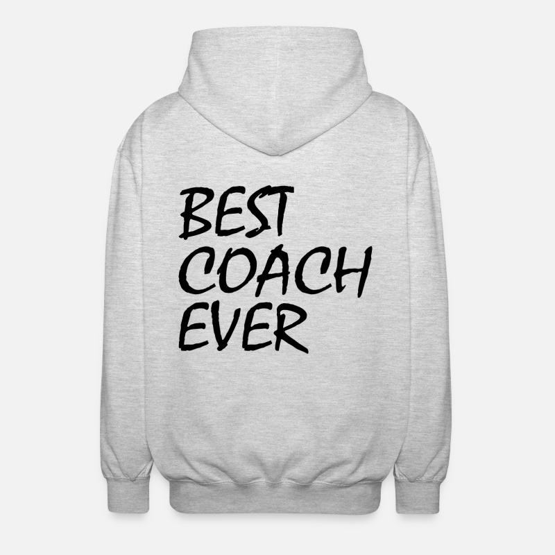 Best coach ever - Veste à capuche unisexe - gris clair chiné