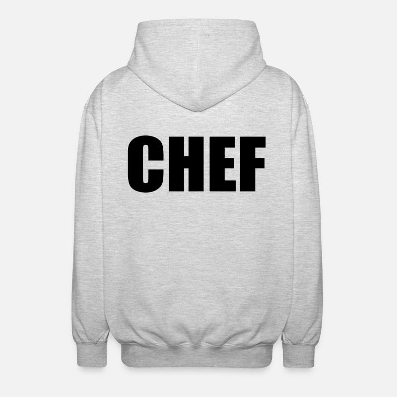 Chef - Veste à capuche unisexe - gris clair chiné