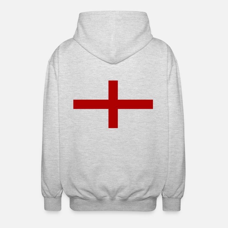 angleterre - Veste à capuche unisexe - gris clair chiné