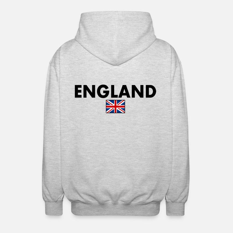 angleterre - Veste à capuche unisexe - gris clair chiné