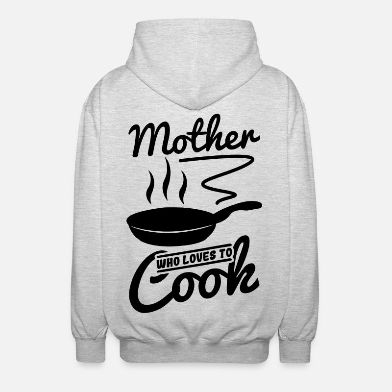 Kochende Mutter - Unisex Kapuzenjacke - Hellgrau meliert