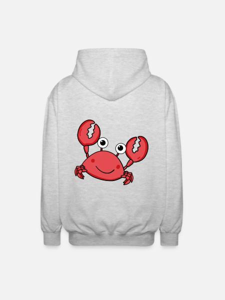 Krabbe - Unisex Kapuzenjacke - Hellgrau meliert