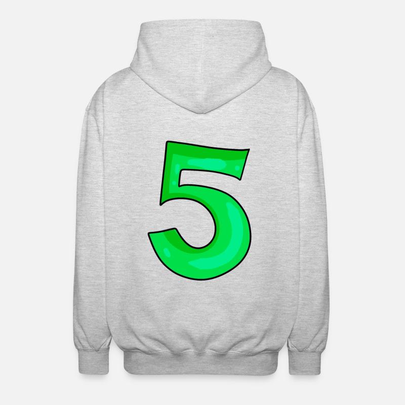 Paragraphe 5 en vert - Veste à capuche unisexe - gris clair chiné
