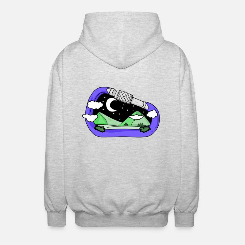 Mountain Mountains - Unisex Hooded Jacket - light heather grey