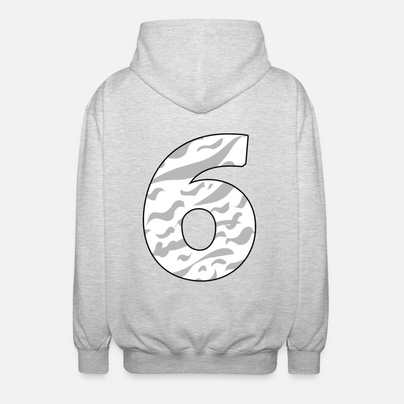 Six - 6 - Veste à capuche unisexe - gris clair chiné