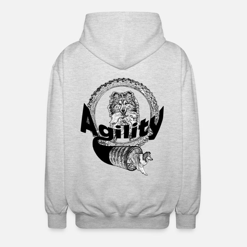 Agility - Unisex Kapuzenjacke - Hellgrau meliert