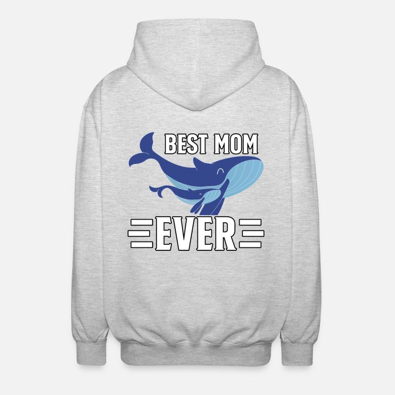 Die beste Mutter aller Zeiten - Unisex Kapuzenjacke - Hellgrau meliert
