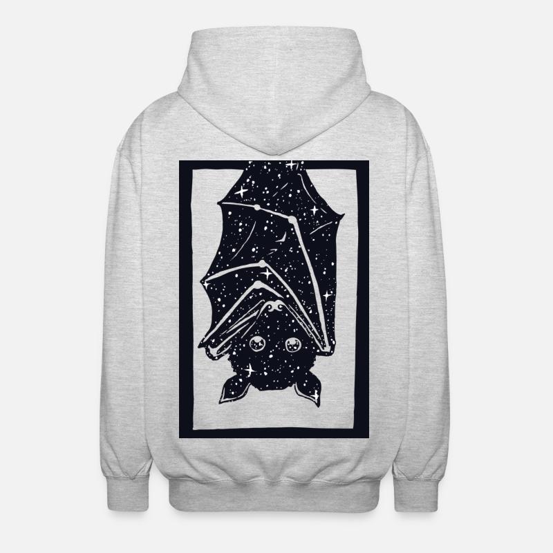 Spacebat - Veste à capuche unisexe - gris clair chiné