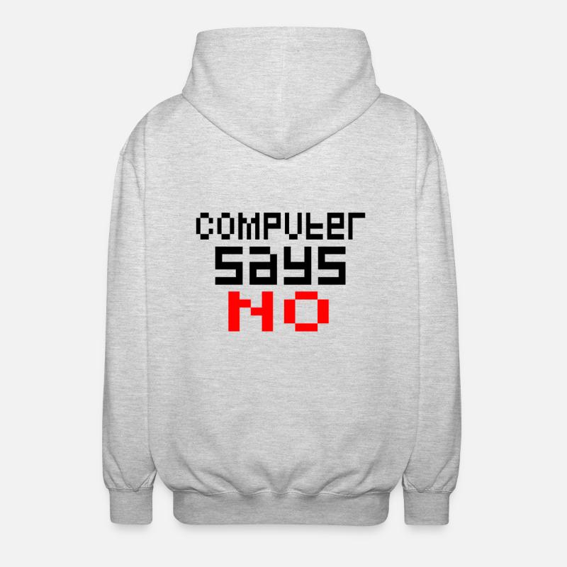 Computer - Unisex Hooded Jacket - light heather grey