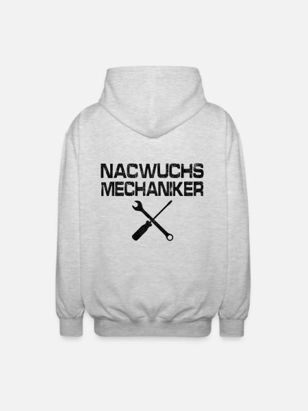 Nachwuchs Mechaniker - Unisex Kapuzenjacke - Hellgrau meliert