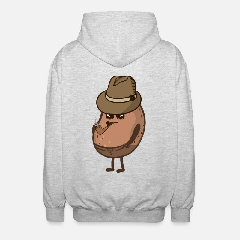 Patates douces - Veste à capuche unisexe - gris clair chiné