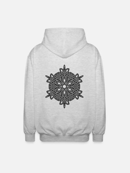 RF319BLACKUK - Unisex Hooded Jacket - light heather grey