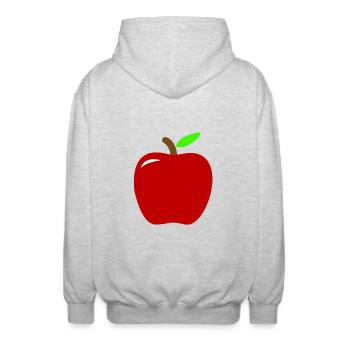 pomme - Veste à capuche unisexe - gris clair chiné - Dos - AI Model Male 185 light (185cm)