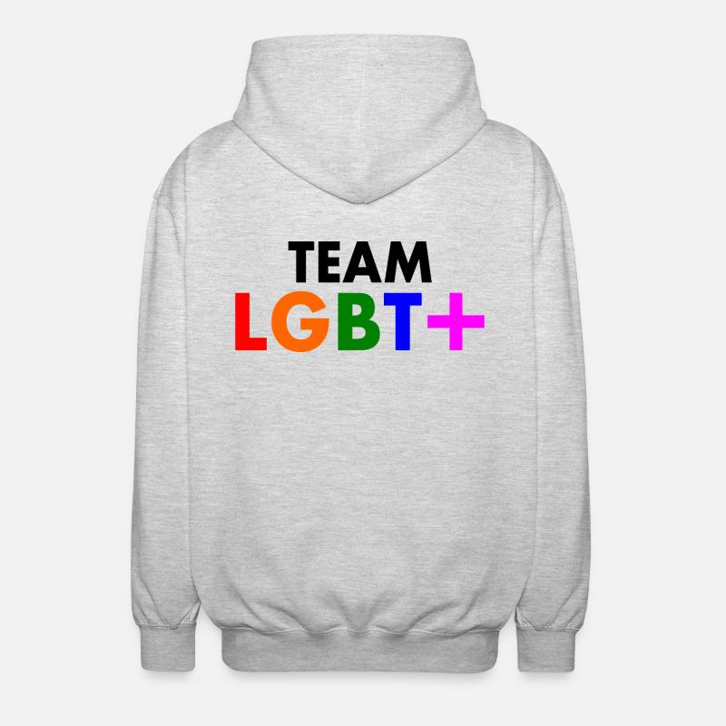 Lgbt - Veste à capuche unisexe - gris clair chiné