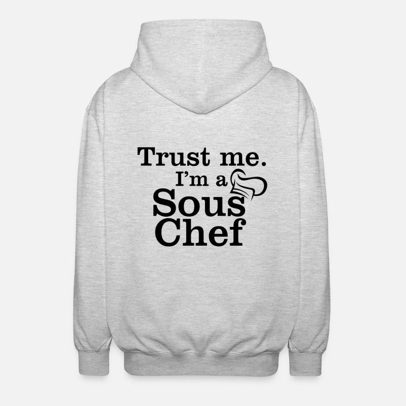 sous-chef - Veste à capuche unisexe - gris clair chiné