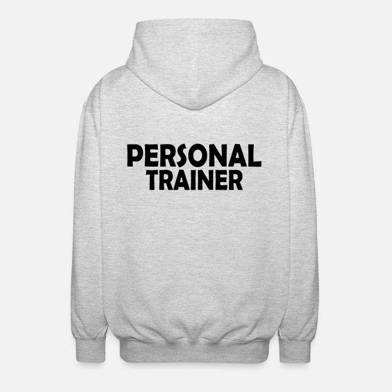 Personal trainer - Unisex Kapuzenjacke - Hellgrau meliert