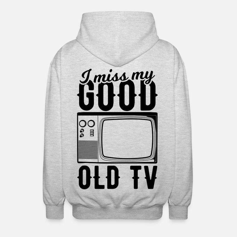 CTR TV - Veste à capuche unisexe - gris clair chiné