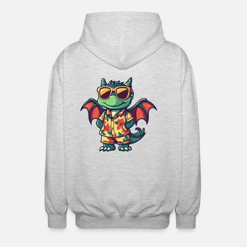 Dragon Cool Summer - Veste à capuche unisexe - gris clair chiné