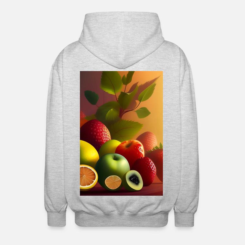 Fruit - Veste à capuche unisexe - gris clair chiné