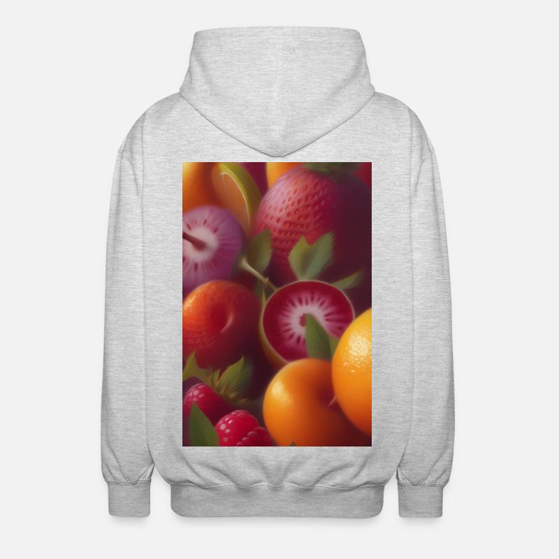 Fruit - Veste à capuche unisexe - gris clair chiné