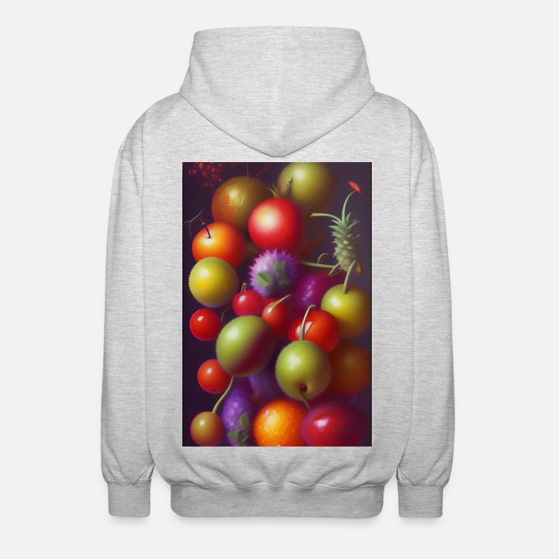 Fruit - Veste à capuche unisexe - gris clair chiné