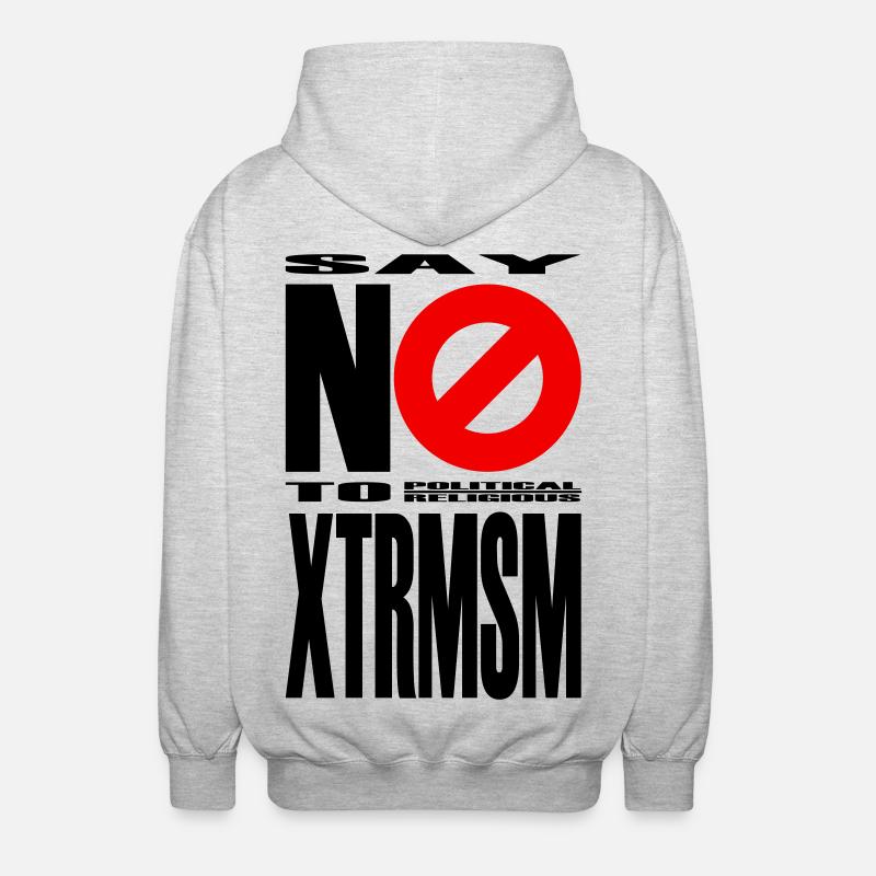 NO2XTRMSM - Unisex Kapuzenjacke - Hellgrau meliert