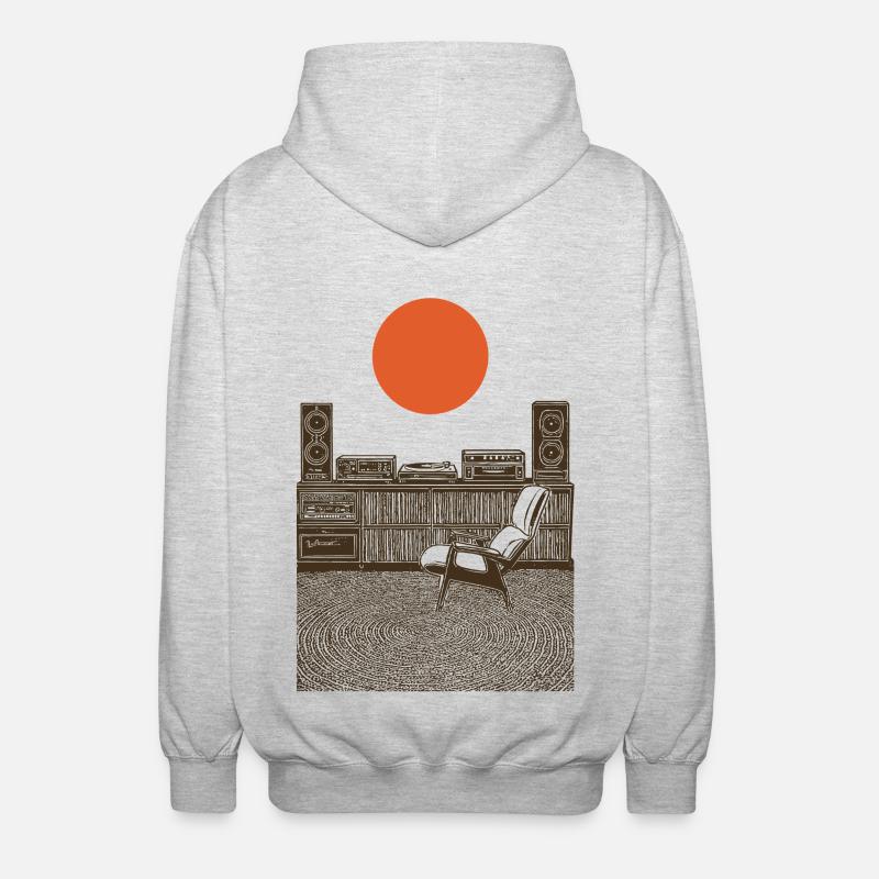 Audiogenuss - Unisex Kapuzenjacke - Hellgrau meliert