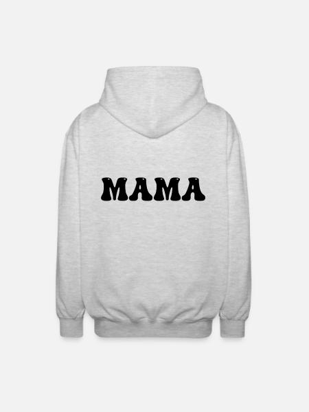 Mama - Beste Mama - Unisex Kapuzenjacke - Hellgrau meliert