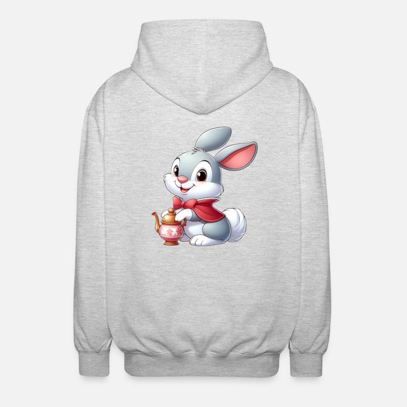 Rabbit 12 - Unisex Hooded Jacket - light heather grey