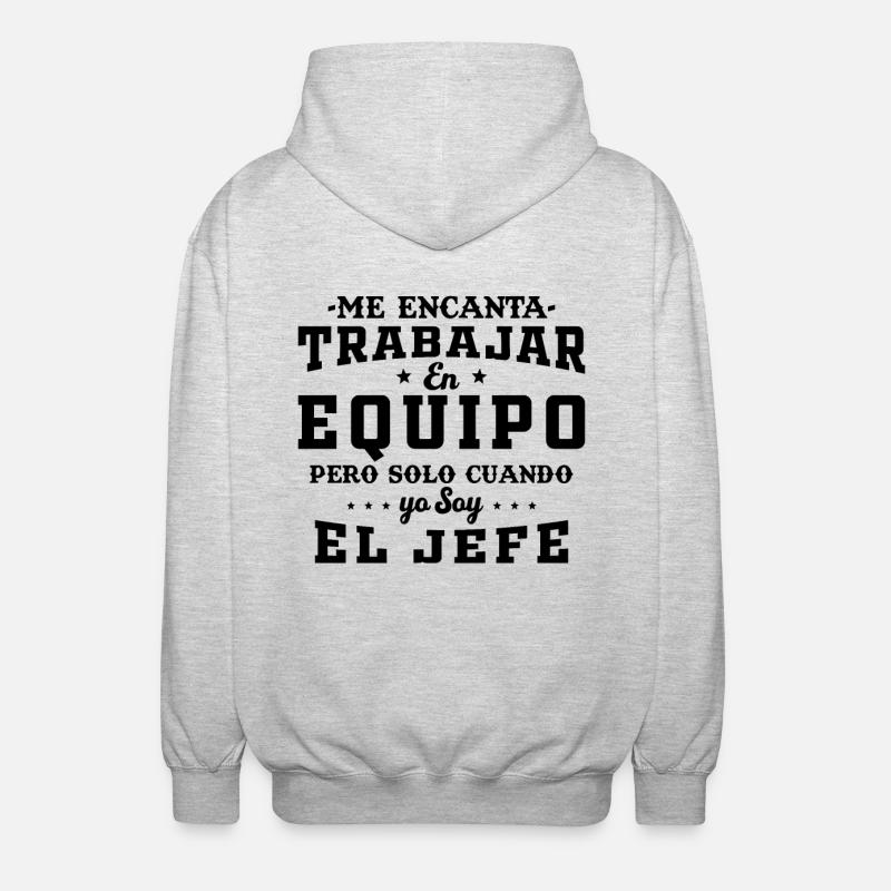 Teamwork Co-worker Gift - Unisex Hooded Jacket - light heather grey