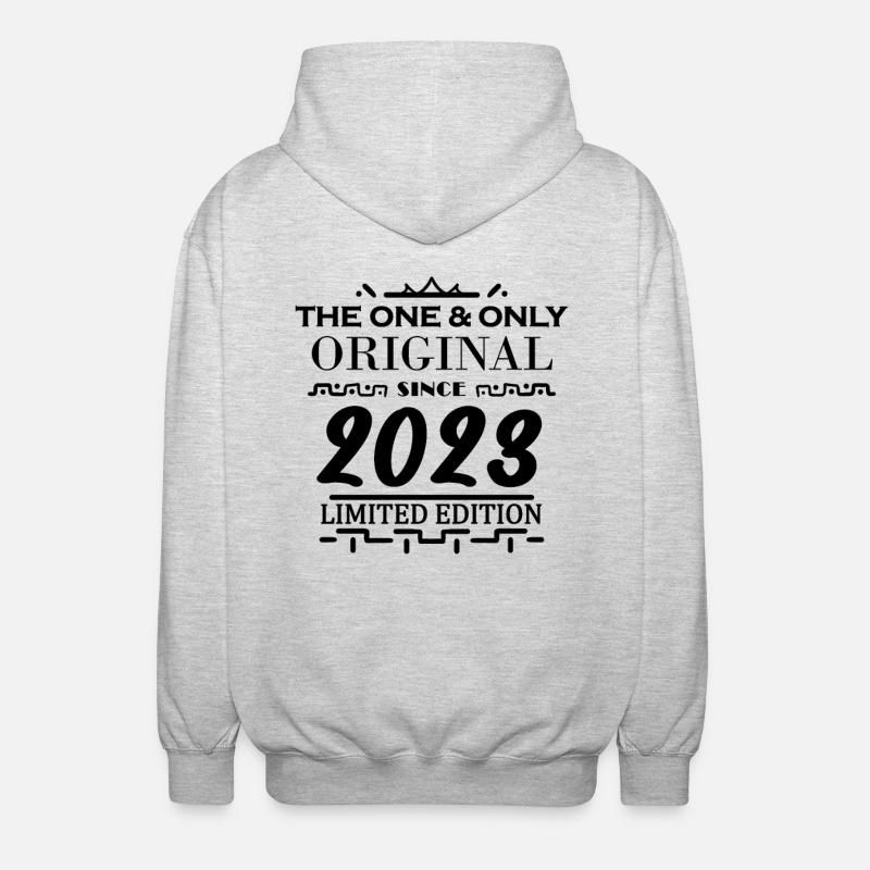 2023 - Année de construction 2023 - Veste à capuche unisexe - gris clair chiné