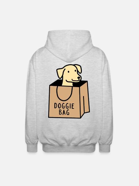 Doggie Bag - Unisex Hooded Jacket - light heather grey