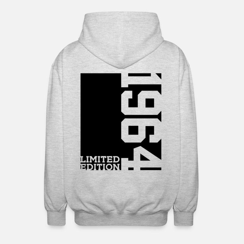 ÉDITION LIMITÉE 62E ANNIVERSAIRE 1964 - Veste à capuche unisexe - gris clair chiné