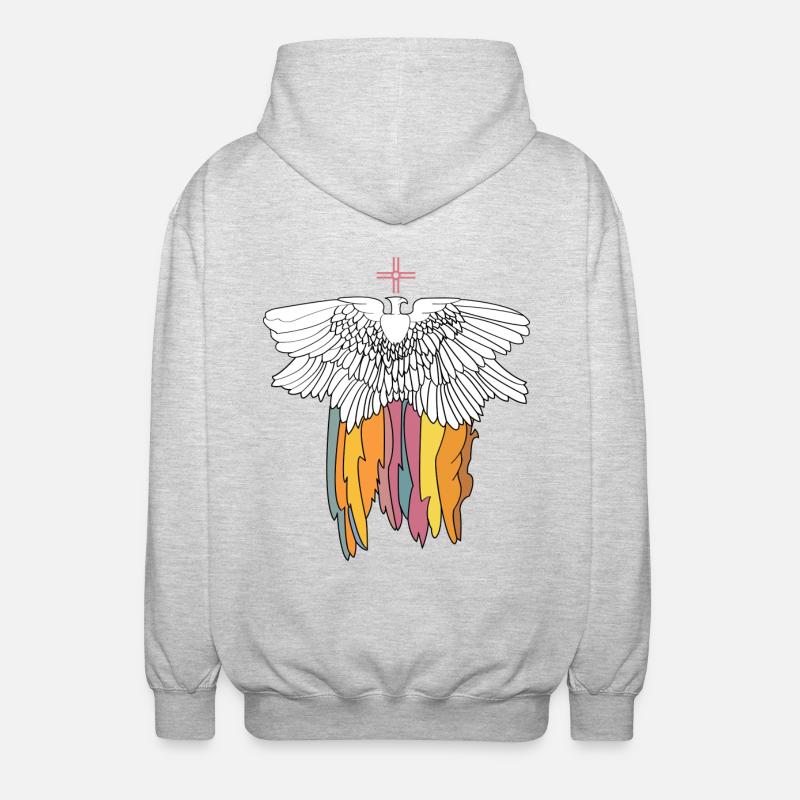 eagle - Unisex Hooded Jacket - light heather grey