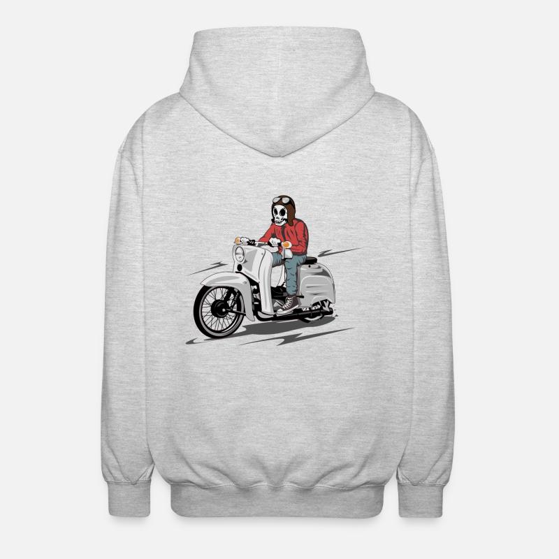 Simson Schwalbe KR-51 Skulldriver - Unisex Kapuzenjacke - Hellgrau meliert