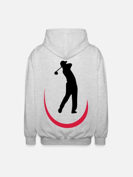 golf - Unisex Kapuzenjacke - Hellgrau meliert