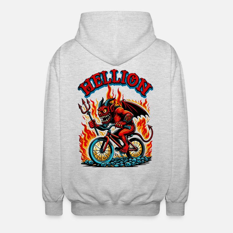 Hellion - Veste à capuche unisexe - gris clair chiné
