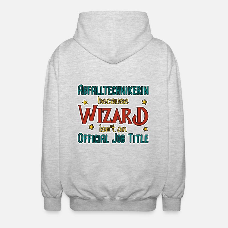 Assistant Technicien des déchets - Veste à capuche unisexe - gris clair chiné