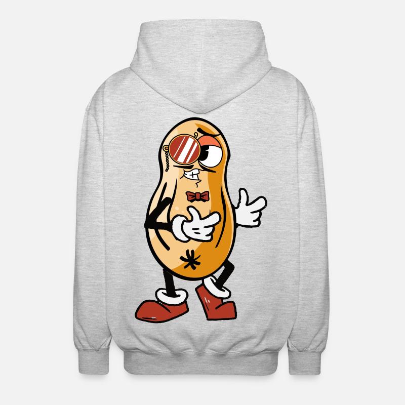 Cool peanut - Unisex Hooded Jacket - light heather grey