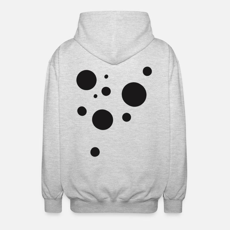 Dots - Unisex Kapuzenjacke - Hellgrau meliert