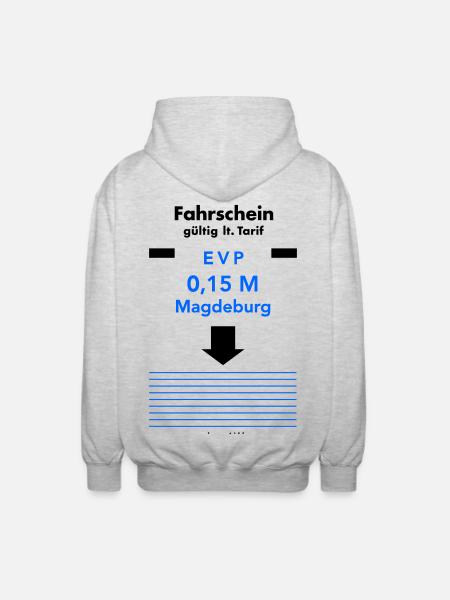 Fahrschein 1979 - Unisex Kapuzenjacke - Hellgrau meliert