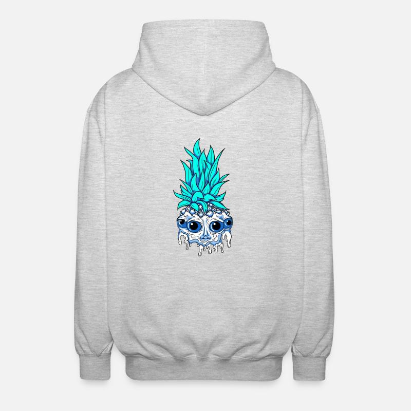 AnnaNas Head - Unisex Kapuzenjacke - Hellgrau meliert